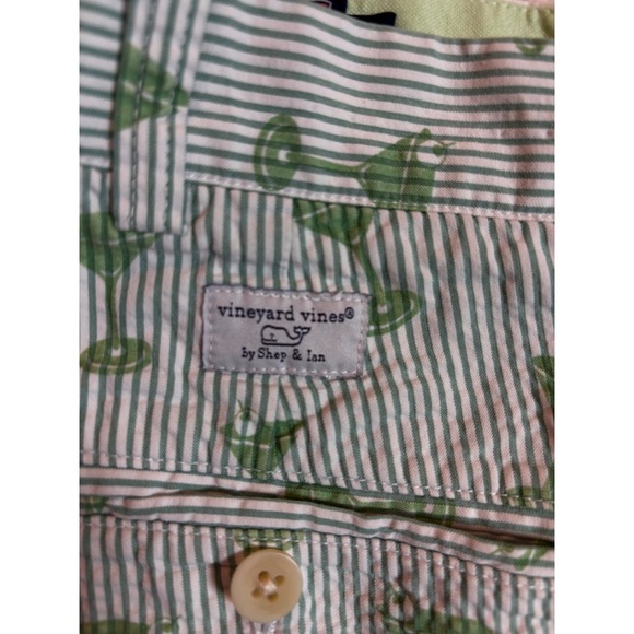 Brooks Brothers Mens Seersucker Martini Print Shorts Size 38 - Picture 7 of 14